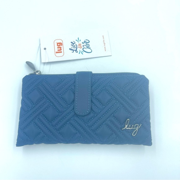 Lug Tram 2 RFID Wallet Indigo Blue NWT - Picture 2 of 8